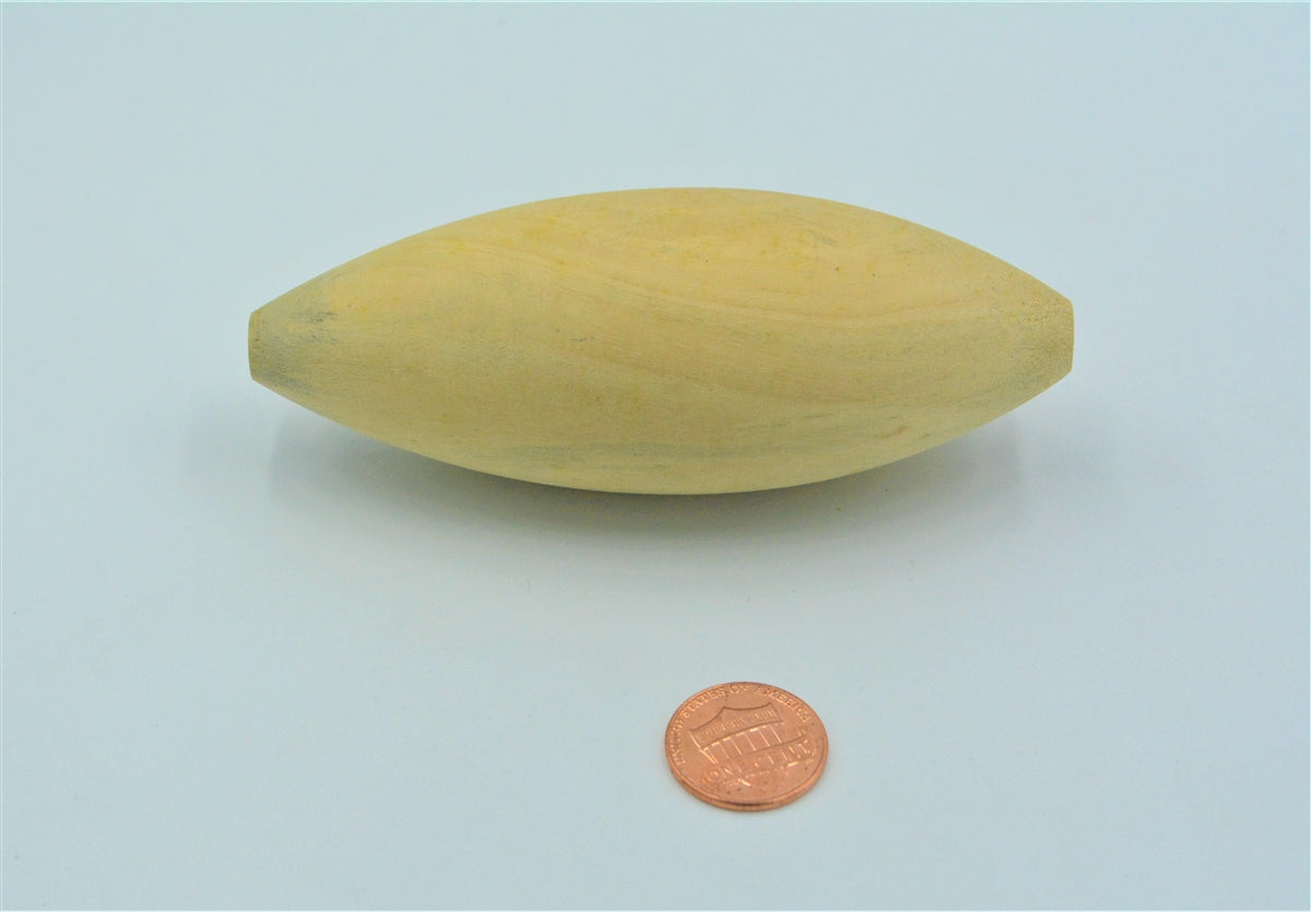 5.0" Large Torpedo Wood Lure Blank (with through hole)