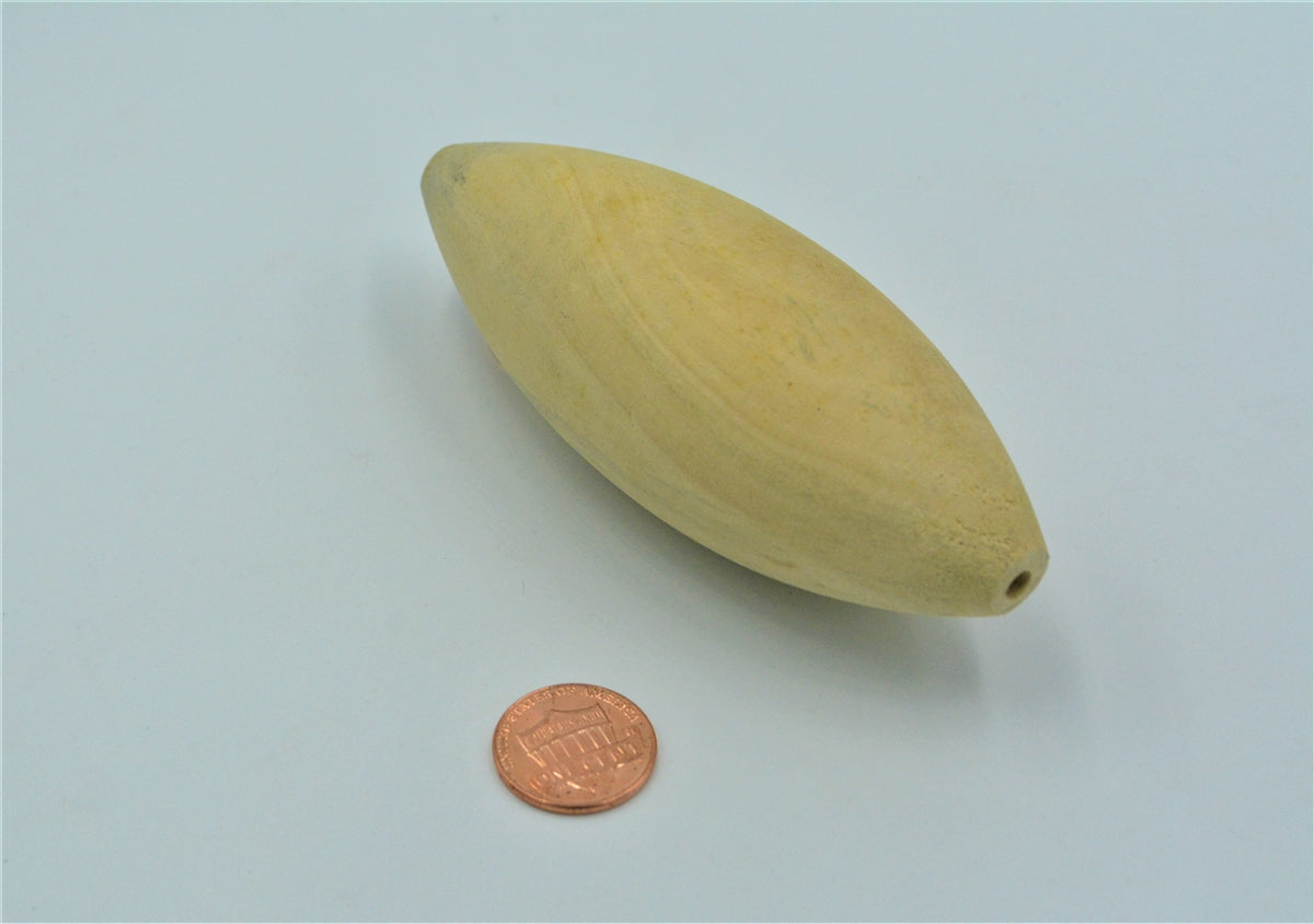 5.0" Large Torpedo Wood Lure Blank (with through hole)