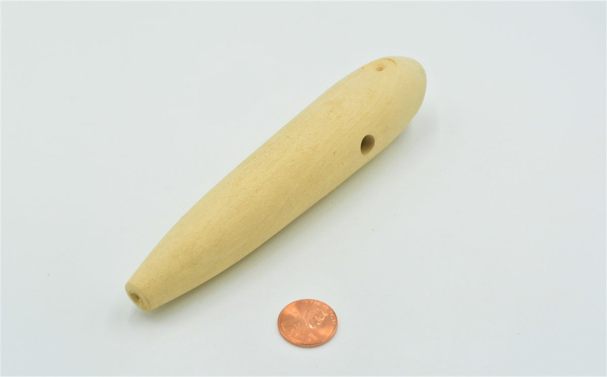 Large 6.0" inch wood Musky & Surf Fishing lure blank | through hole / belly hole & eye sockets