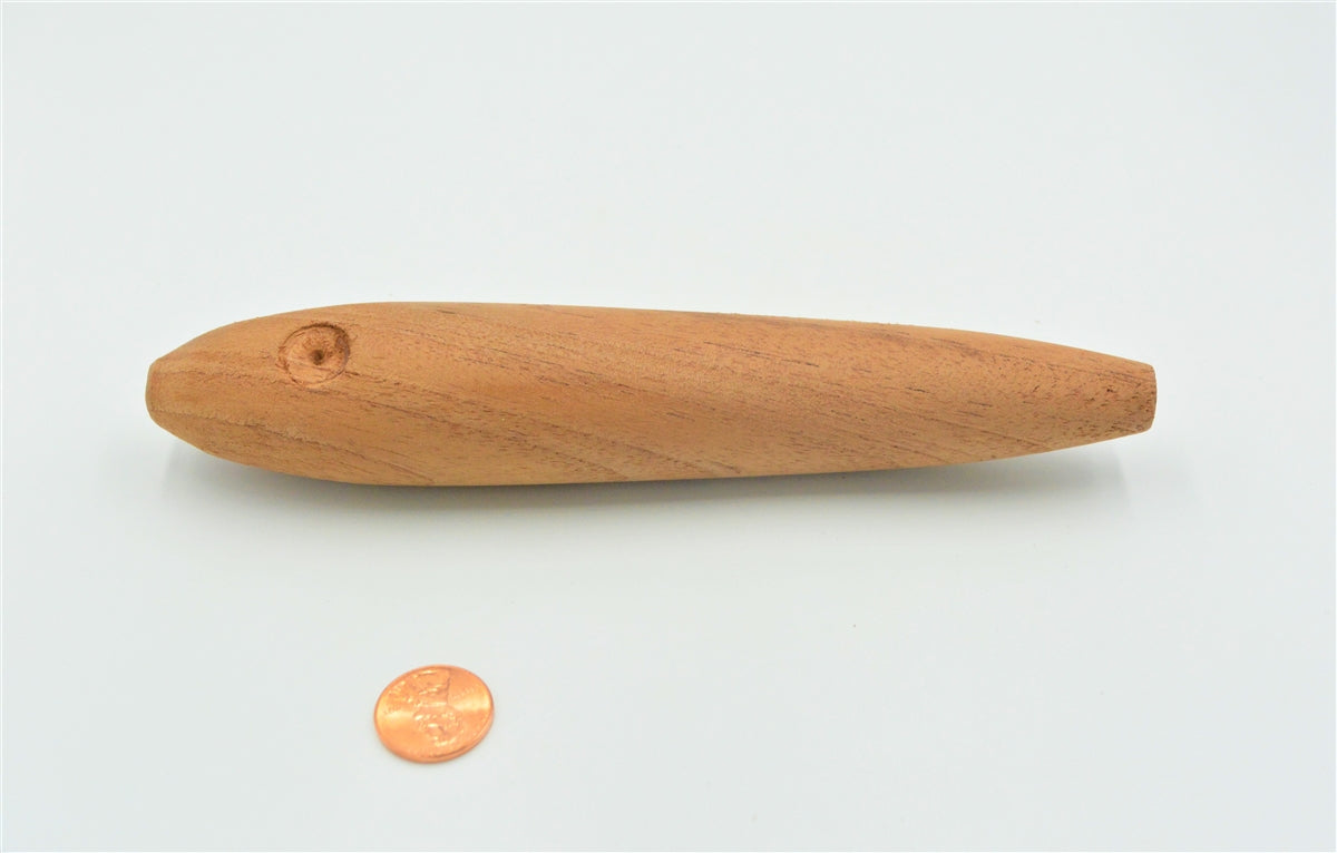 X Large 7.25" inch wood Musky & Surf Fishing lure blank | through hole / belly hole & eye sockets