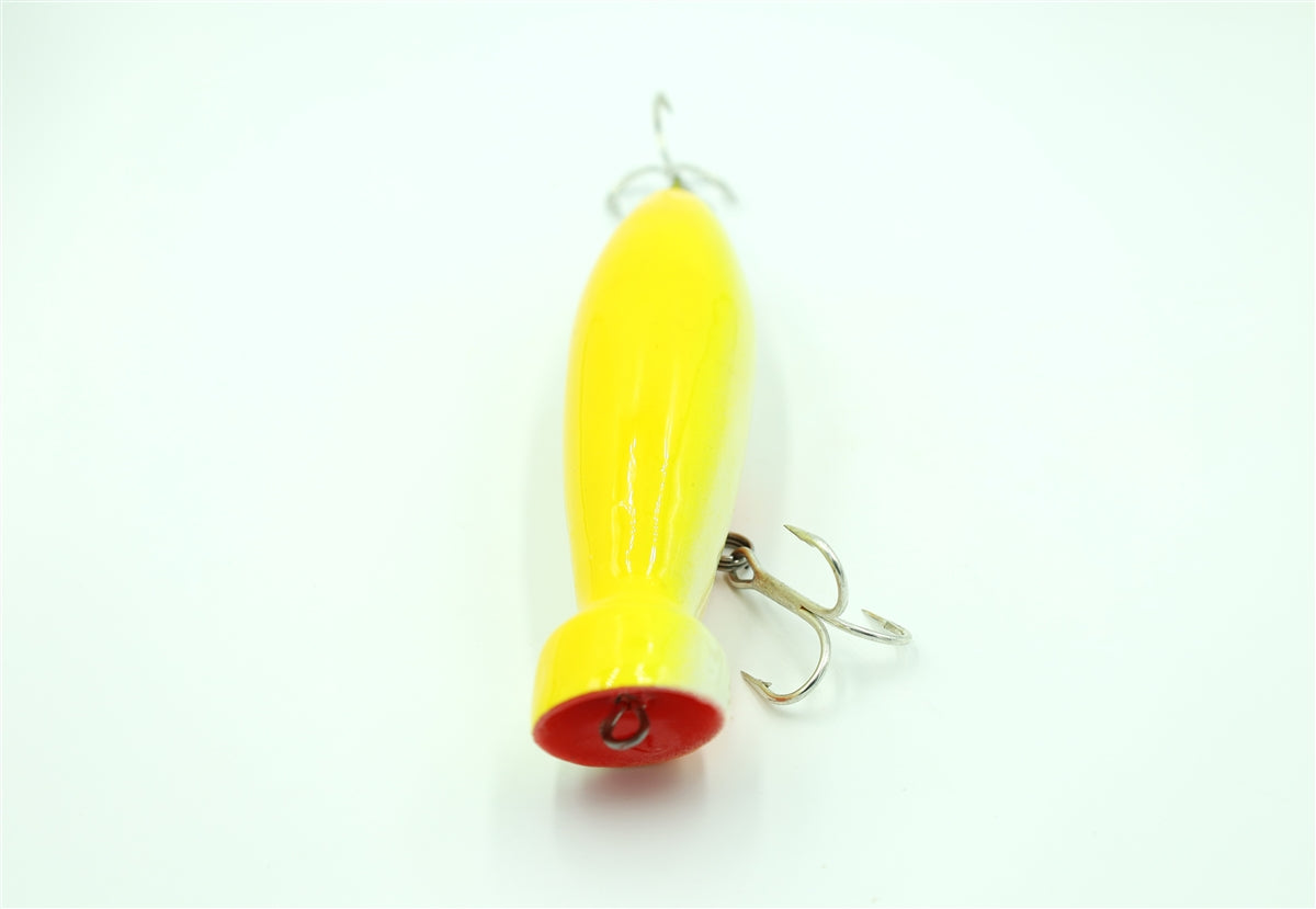 Ultra Yellow Spray Popper 5.5" | 2.5oz TopWater Wood Popper lure