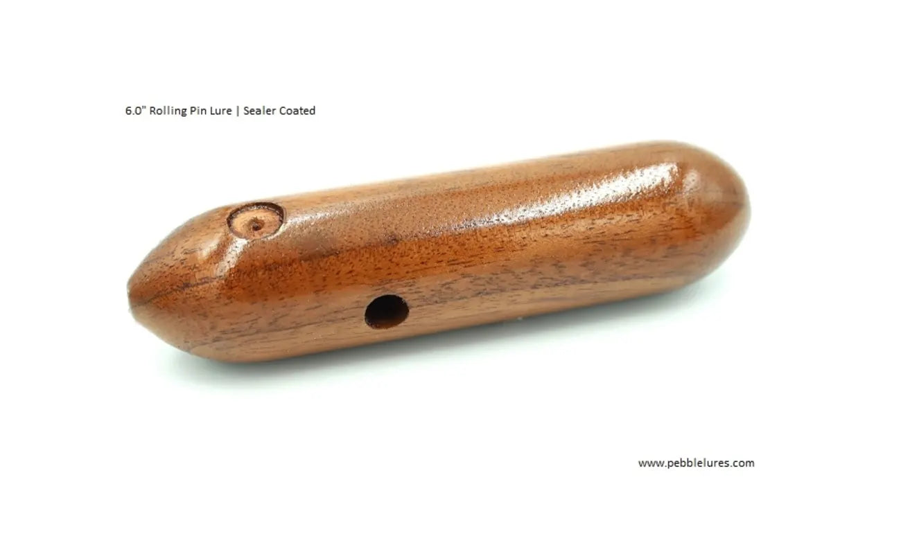 Rolling Pin Lure | Large 6.0" inch uniform thickness blank with eye sockets, belly and through hole